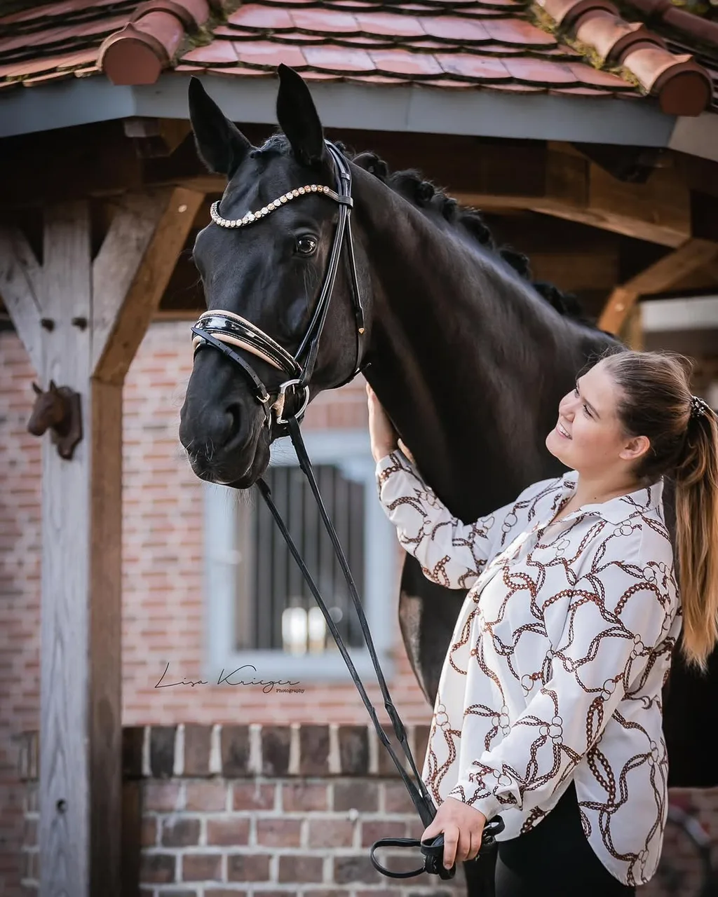 Luisa Handt mit ihrem Pferd